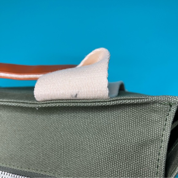 MARHEN. J Rico Canvas Tote Green Crossbody Sipper Close Bag Purse - Picture 7 of 12